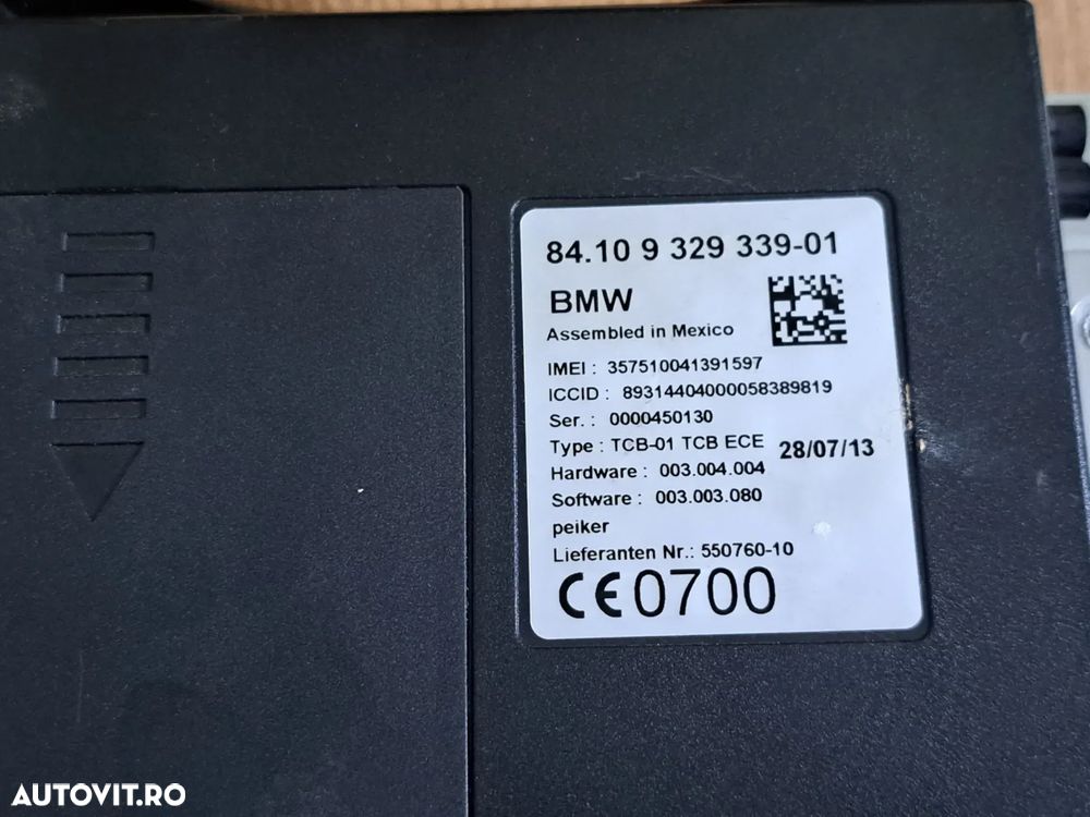Unitate control ECU modul TCB 01 TCB ECE bluetooth telematik telefon Modul amplificator Active Sound originale BMW F10+LCI F11+LCI F06+LCI F12 F13 F01 LCI F02 LCI F15 M F85 F16 M F86 - 3