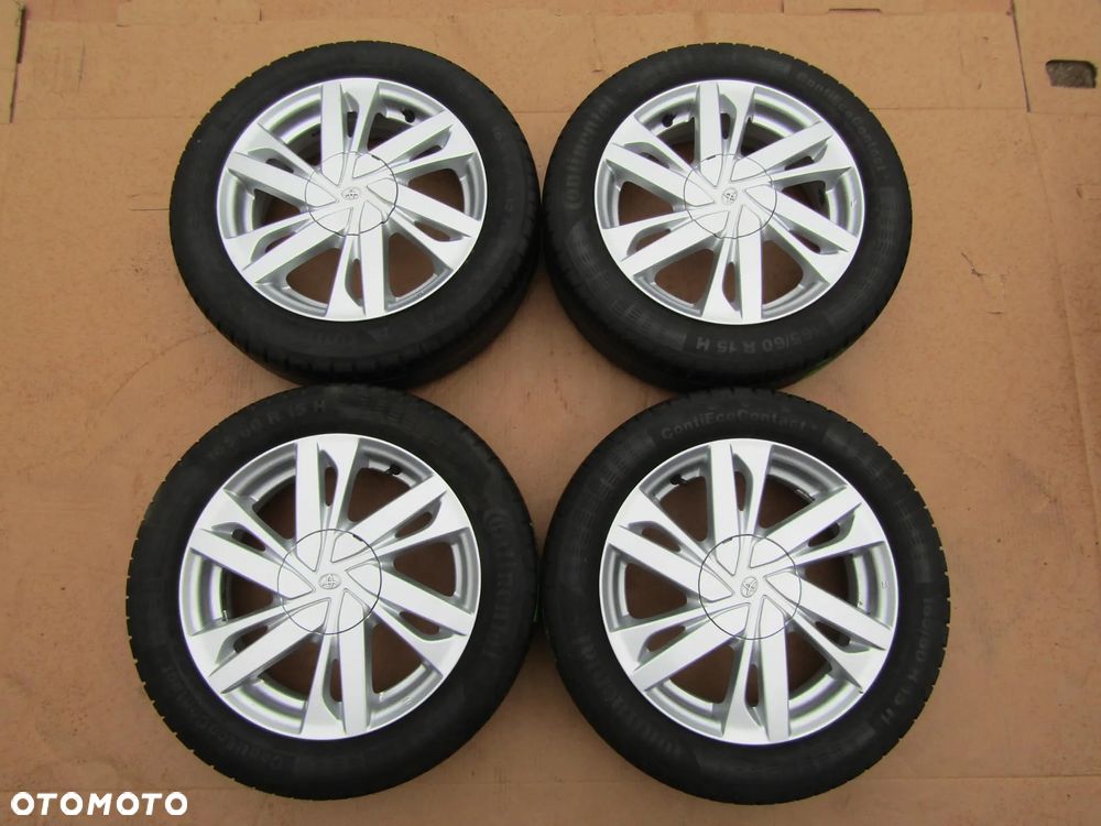 4x FELGI KOŁA 15 Citroen C1 Toyota Aygo II IQ Peugeot 107 108 / + Opony 165/60 LETNIE - 20