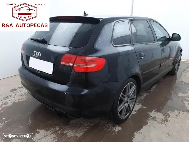 Audi A3 8P1 8P2 8P3 S Line para peças 2.0 TDI Parachoques S-Line Frente Completa Rádio Jantes Faróis SLine Portas Vidro Motor Tampa Mala Farolim Farolins Xenon - 3