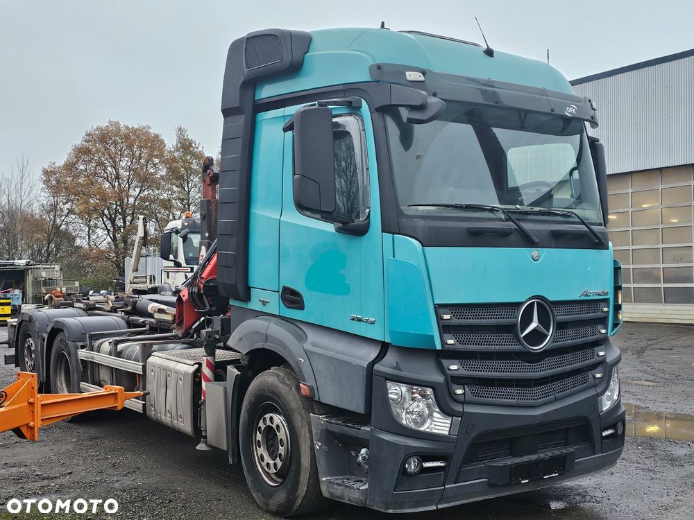 Mercedes-Benz Actros 2543• Euro 6  • 6x2 • HAKOWIEC HYVA 20.53 S • Żuraw FASSI F110M • NOWY Silnik!-Przebieg po wymianie silnika: 124.000 km - 4
