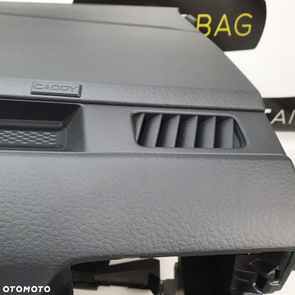 VW CADDY 2K7 DESKA ROZDZIELCZA KONSOLA KOKPIT PULPIT PODUSZKI AIRBAG AIR BAG PASY KIT SET - 6