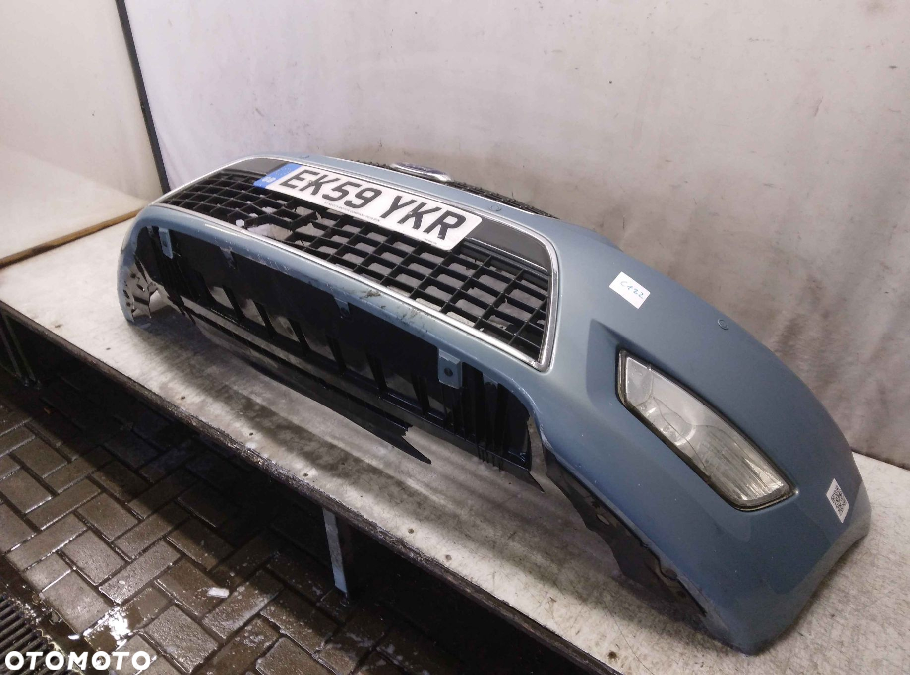 $ ZDERZAK PRZÓD PRZEDNI FORD MONDEO MK.4 4 IV PDC 86 BŁĘKITNY HALOGENY - 3