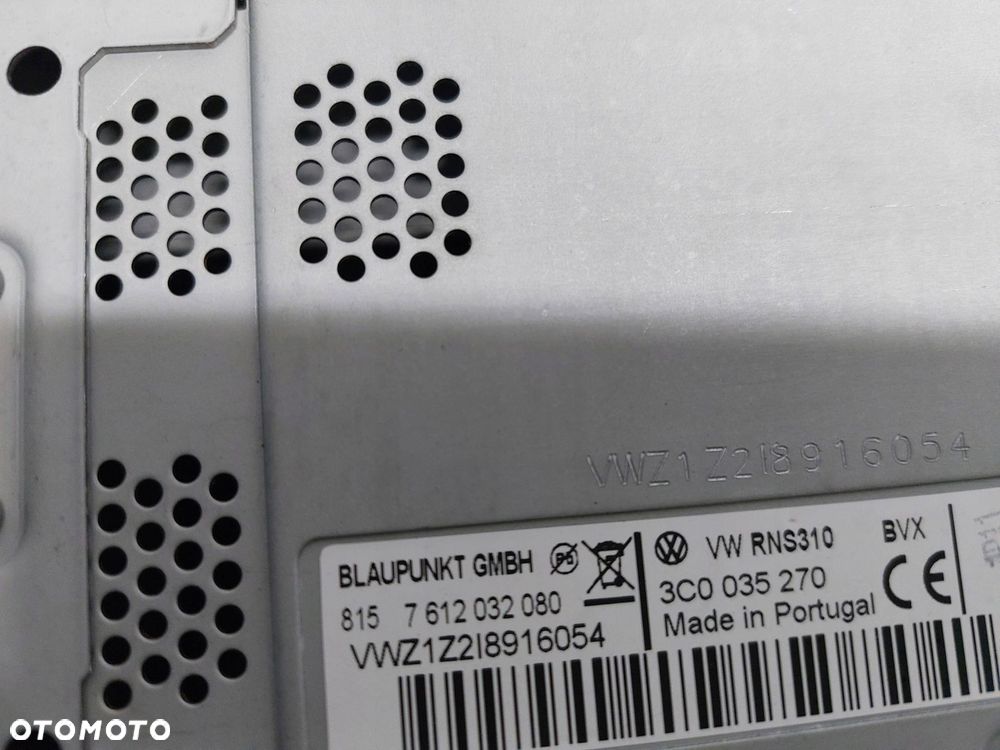 vw golf 6 vi scirocco passat b7 cc touran radio nawigacja rns310 3c0035270 - 6