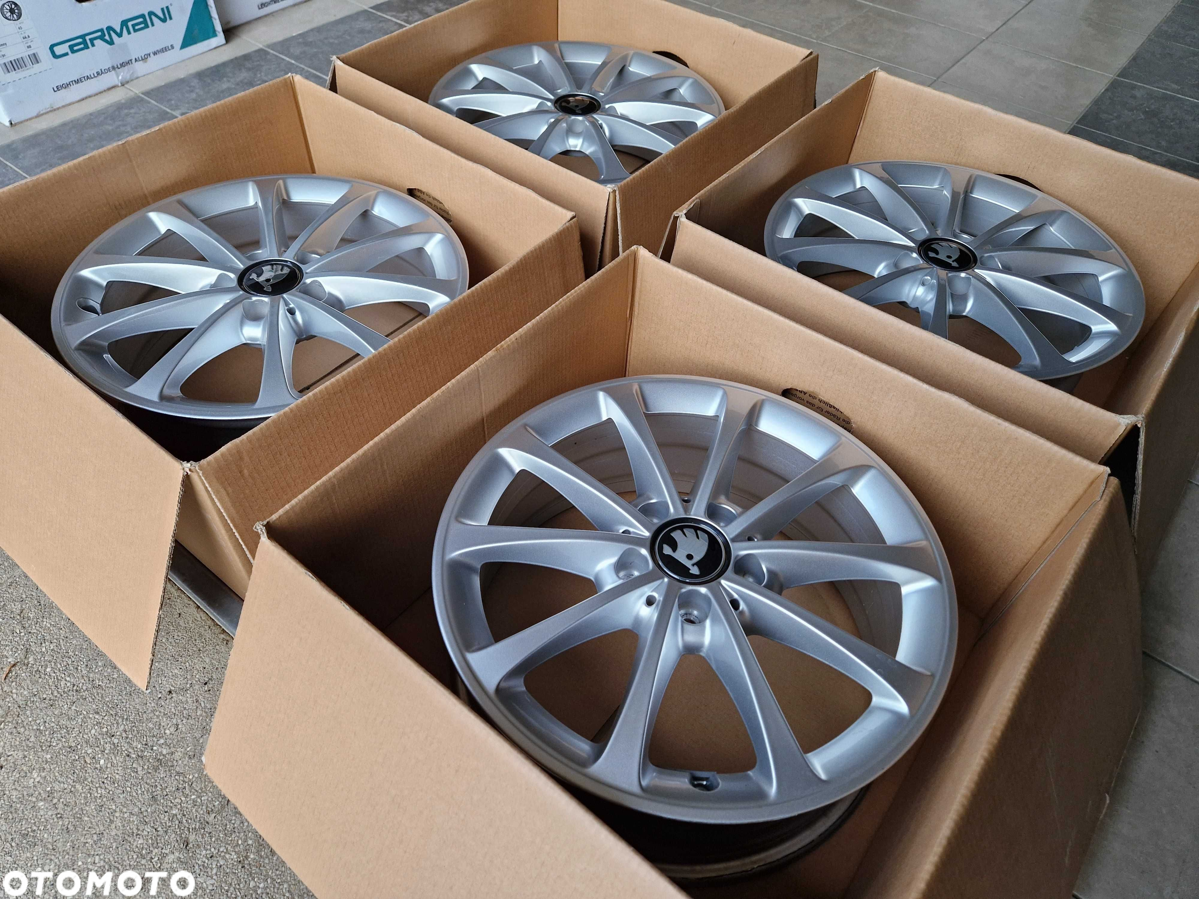 Alufelgi 17 5x112 Skoda Octavia Kodiaq Superb Yeti Karoq jak Nowe 616# - 5