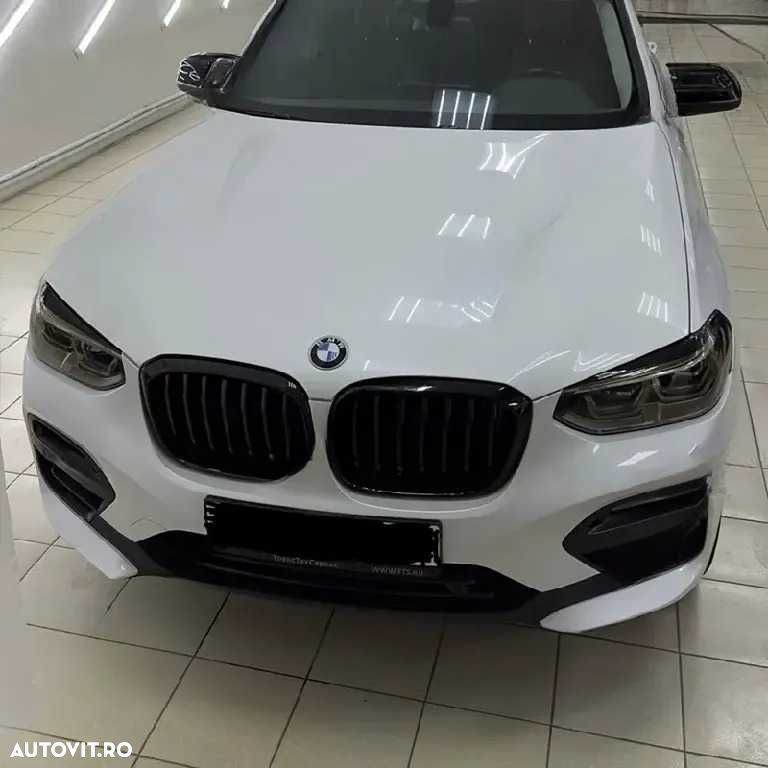 Set 2 Pleoape Faruri Far BMW X3 X4 G01 G02 2018-2023, Negru Lucios,ABS - 6