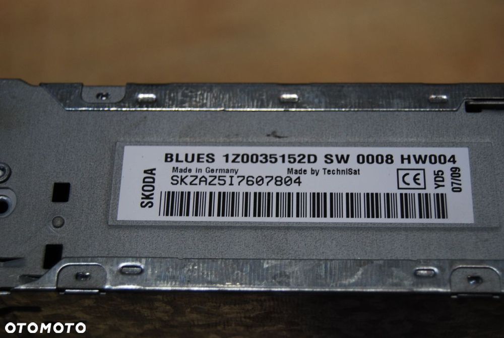 RADIO FABRYCZNE 1Z0035152D SKODA OCTAVIA II LIFT - 6