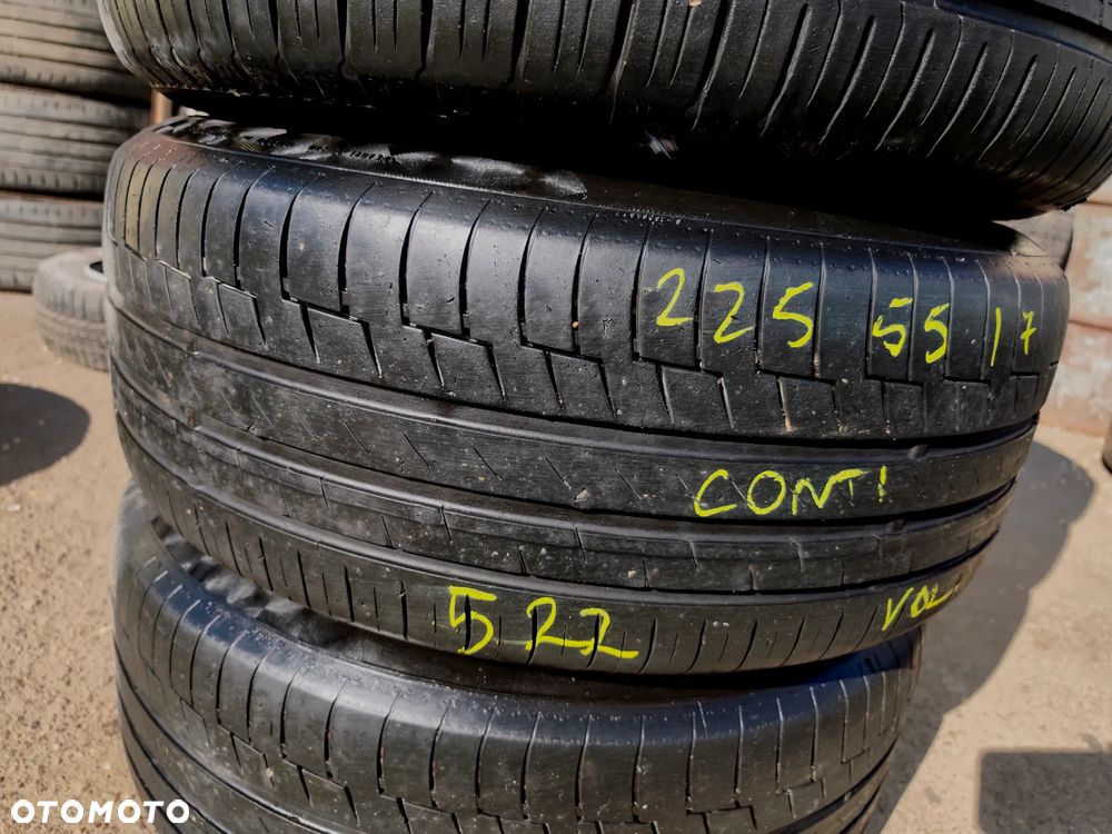225/55R17 97W 101Y Opony Letnie Lato CONTINENTAL EcoContact 6 PremiumContact 6 5,5mm 24-22r. Legnica ALU-RAD 225/55 - 7