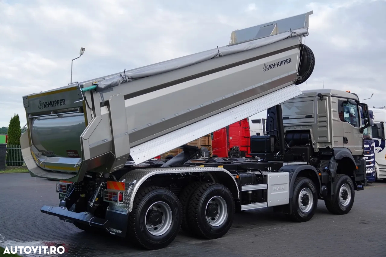 MAN TGS 41.480 / 8X8 / ​​BASCULATOR SPATE / KH-KIPPER / HARDOX / METALIC / 2025 / AUTOMAT / NOU / DISPONIBIL Imediat! - 6