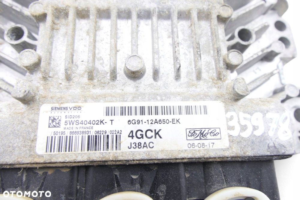 Komputer Sterownik Silnika FORD MONDEO MK4 S-MAX 2.0 TDCI 6G91-12A650-EK - 4