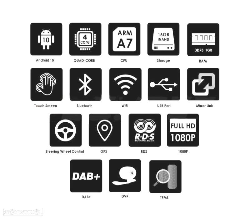 AUTO RADIO GPS ANDROID 10 PARA TOYOTA RAV4 06-12 7" - 4