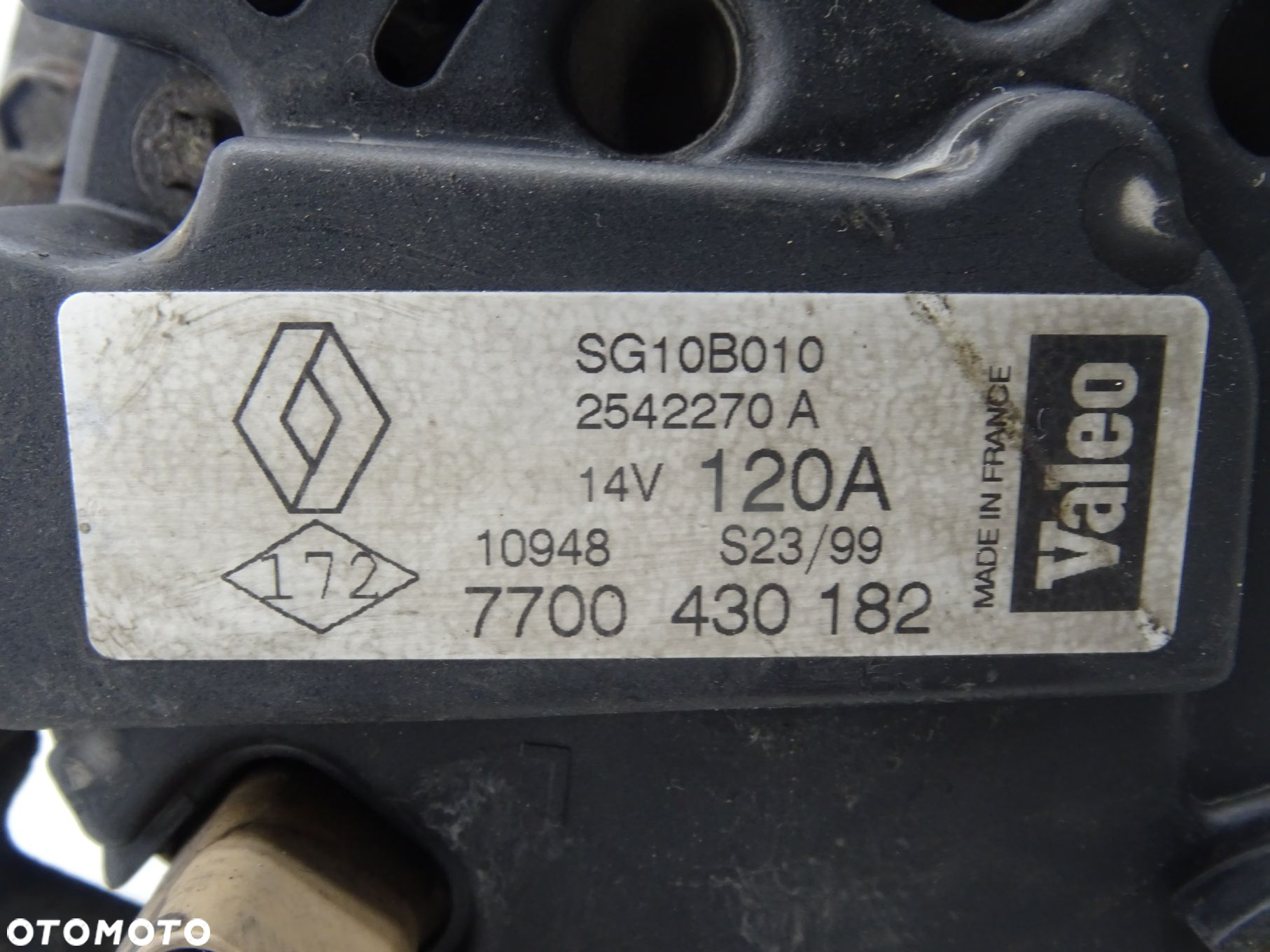 Alternator Renault Scenic I  1,9 D  1997-2001   7700430182 2542270 A - 2