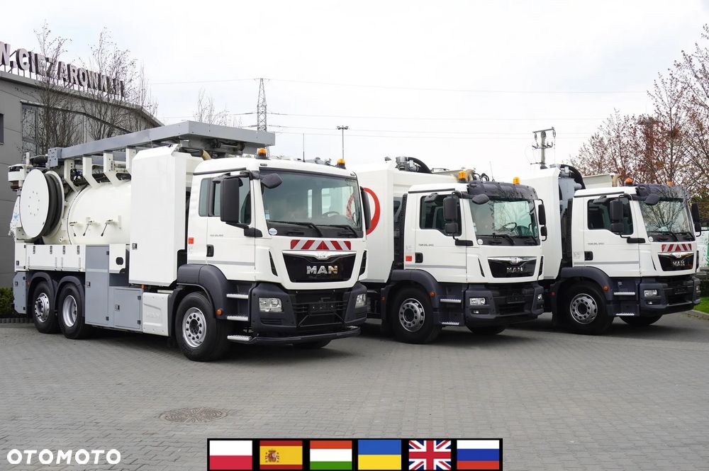 MAN TGS 26.360 E6 / Zabudowa WUKO Rivard 18 m3 / oś skrętna / 3 sztuki - 1