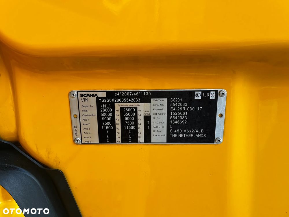 Scania S450 6x2 PUSHER SUPER STAN 04/2019 BOAGATA WERSJA WYPOSAŻENIA FULL AIR SERWISOWANA - 28