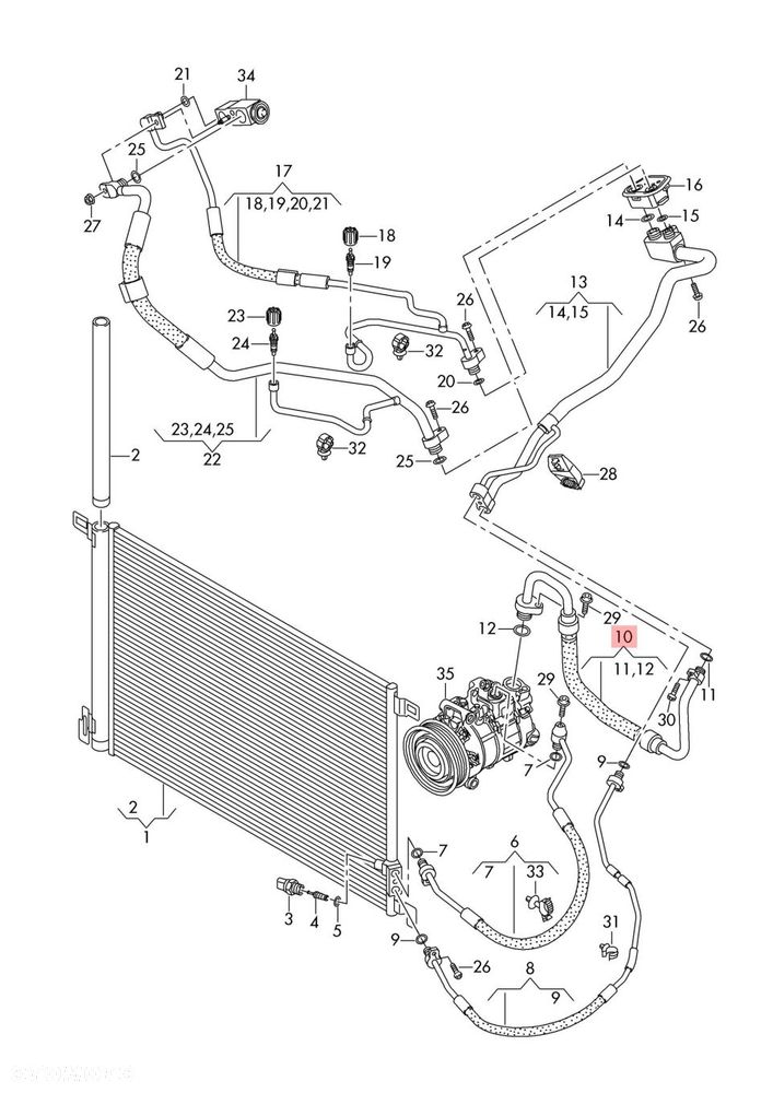 AUDI SQ7 4M 4M0816743BS RURKA PRZEWÓD KLIMATYZACJI ORYGINAŁ - 2