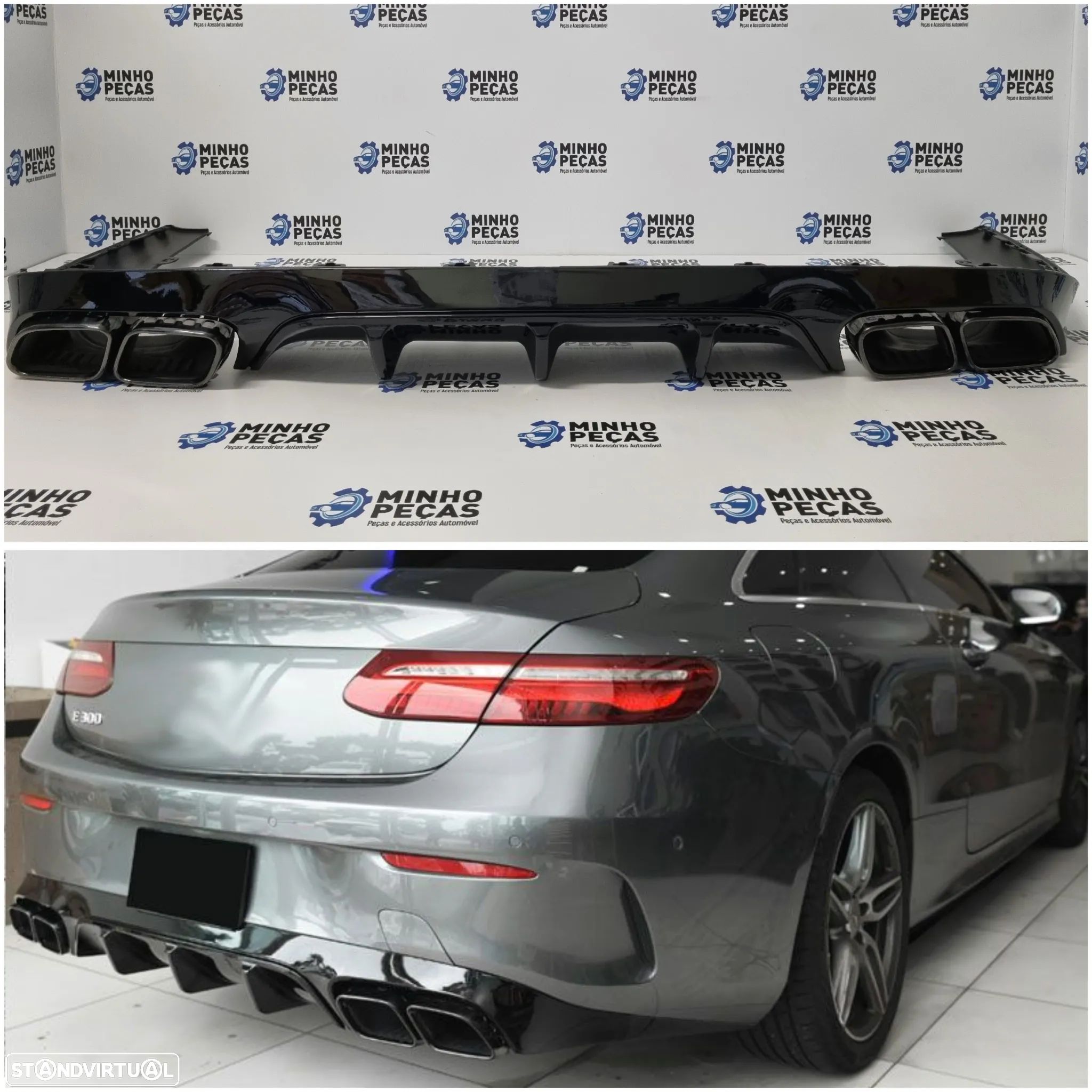 Difusor Traseiro Mercedes Class E W213 (C238) Look E63 AMG - 1