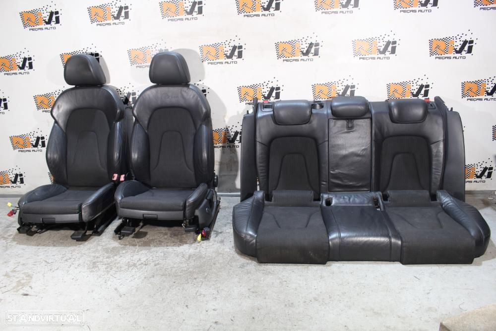 Bancos Audi A4 B8 Carrinha SLine Pele e Tecido - 1