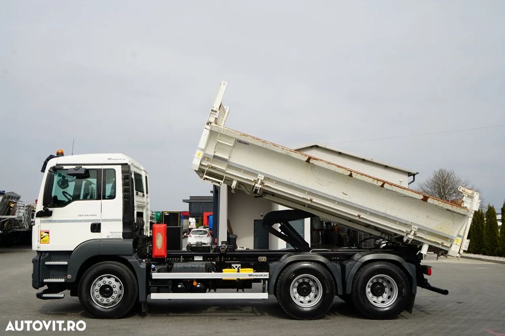 MAN TGS 26.400 / 6X4 / BASCULATOR DUBLĂ / HYDRODOLTA / AUTOMAT / EURO 6 - 3