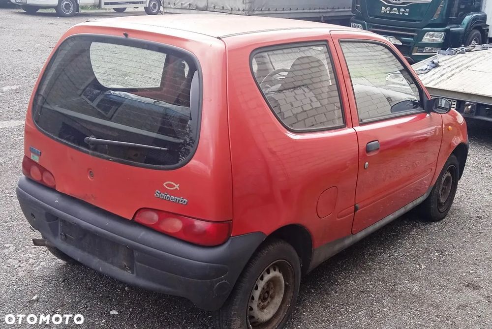 Na części Seicento 900 lak. 199/A skrzynia silnik 187AXA1A drzwi maska lampa zderzak klapa szyba błotnik fotel kanapa - 6