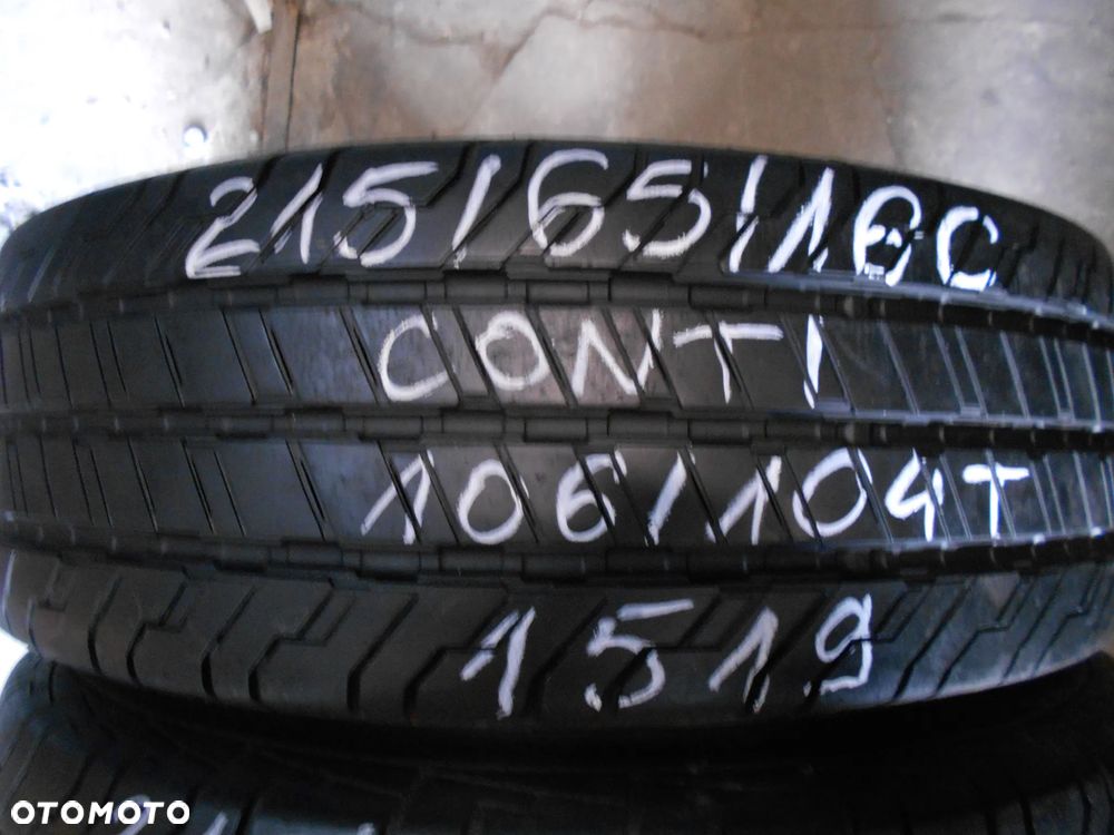 OPONY 215/65r16C CONTINENTAL CONTI VAN CONTACT 100 DOT 1519 10MM - 2