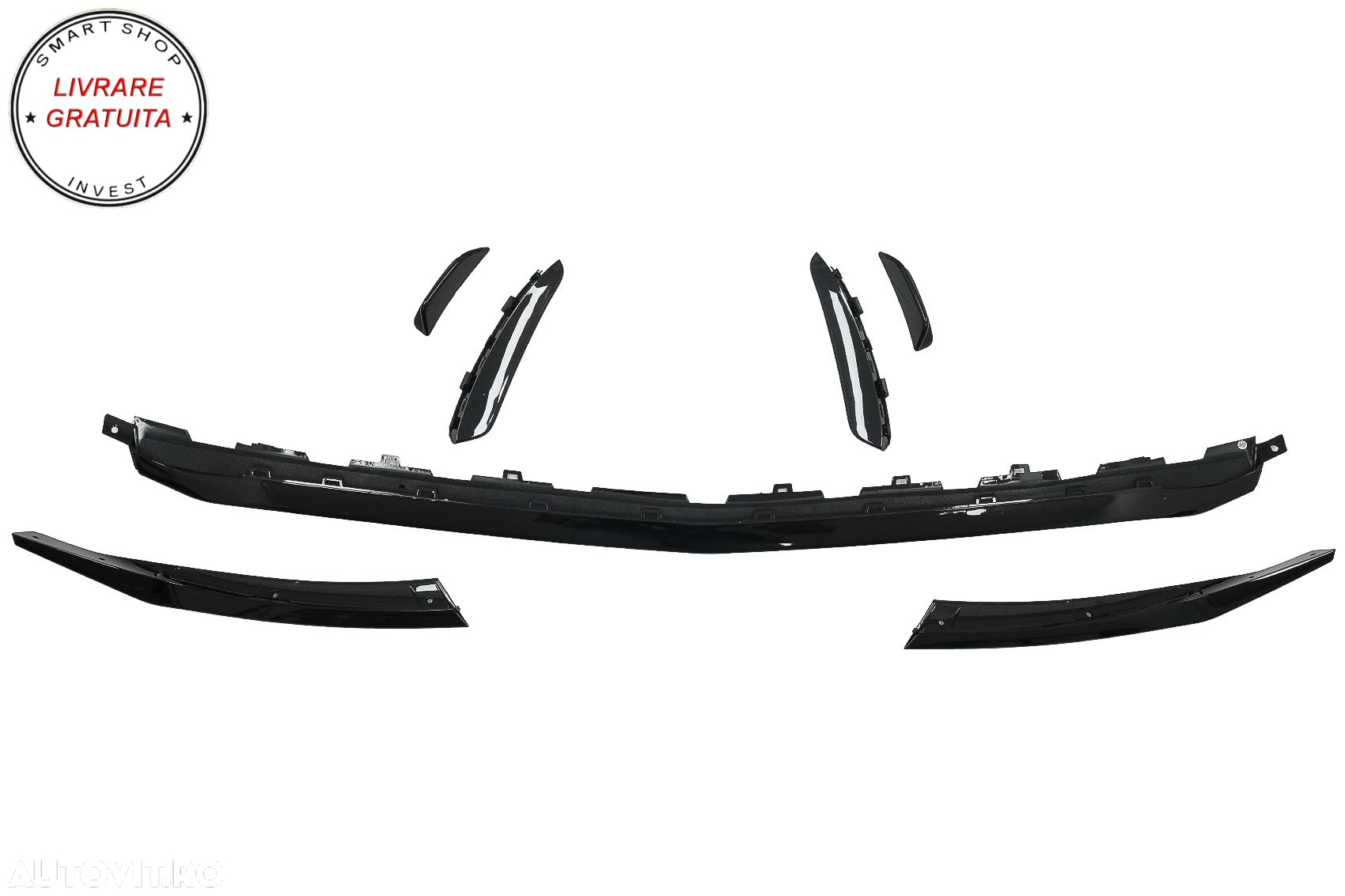 Lip Bara Fata Mercedes A-Class W177 V177 Sport-Line / A35 (2018-2022) Negru- livrare gratuita - 8