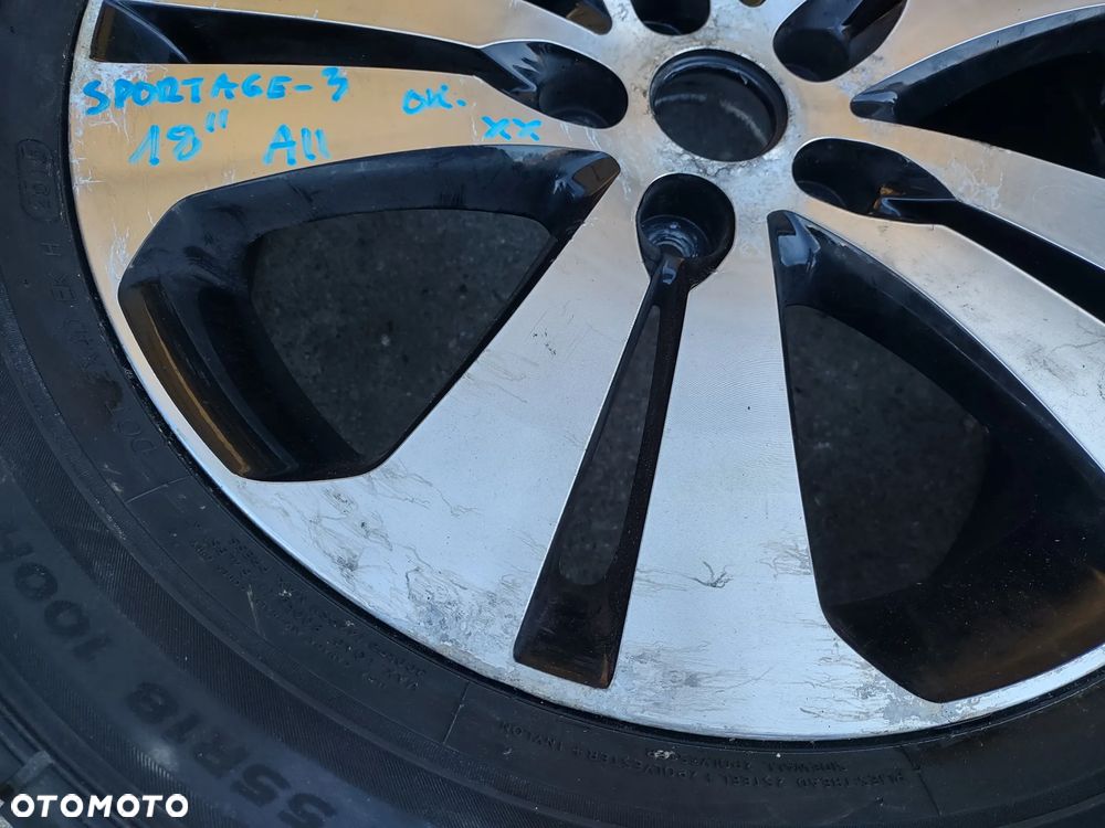 KOŁO FELGA ALUMINIOWA OPONA HANKOOK OPTIMO K415 52910-3U300 KIA SPORTAGE III 18 CALI ORYGINAŁ PROSTA !!! - 4