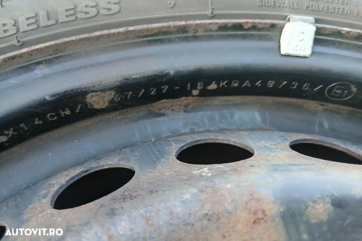 Jante tabla cu anvelope 14 - set 124R-000593 51/2JX14 175/65 R14 124R - 5