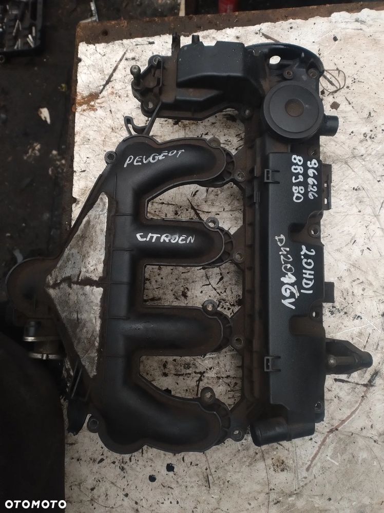 CITROEN PEUGEOT FORD 2,0HDI 16V kolektor ssący pokrywa  9662688980 - 1