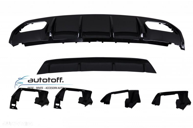 Difuzor bara spate Mercedes W176 A-Class Facelift (2015+) AMG A45 Design - 4