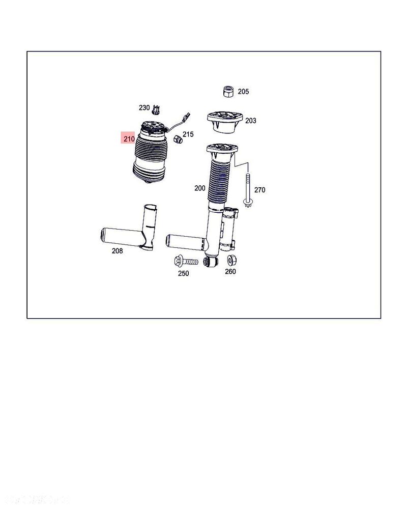 MERCEDES E W213 63 AMG A2133201025 PODUSZKA MIECH PRAWY TYŁ PRAWA TYLNA - 2