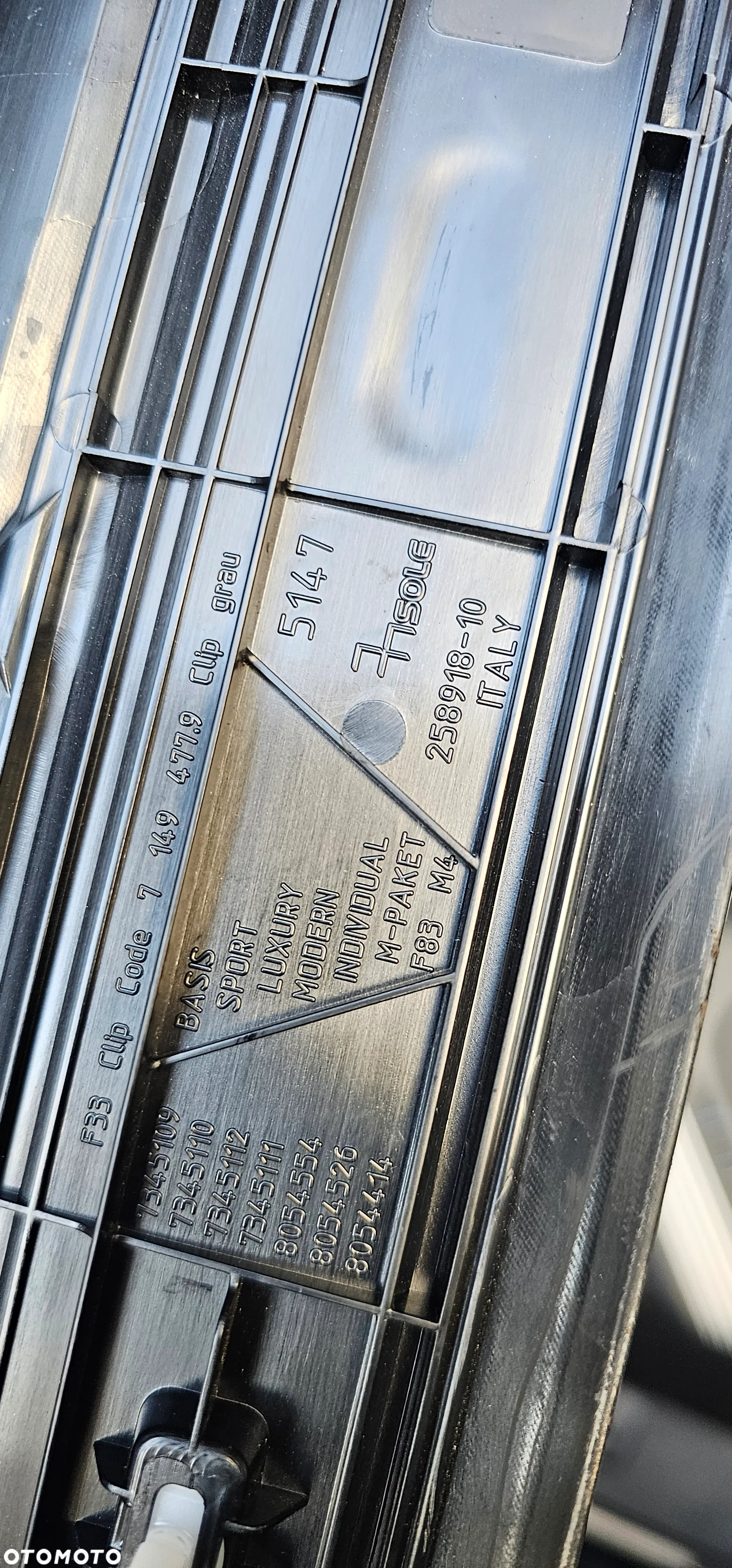 Listwa progowa nakładka Bmw 4 F33 M Pakiet 258918 komplet - 5