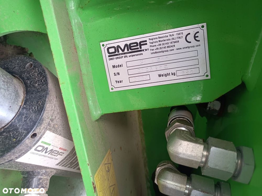 OMEF BI 200 Biomasa Koparka Nożyce do drewna gałęzi krzaków drzew - 5