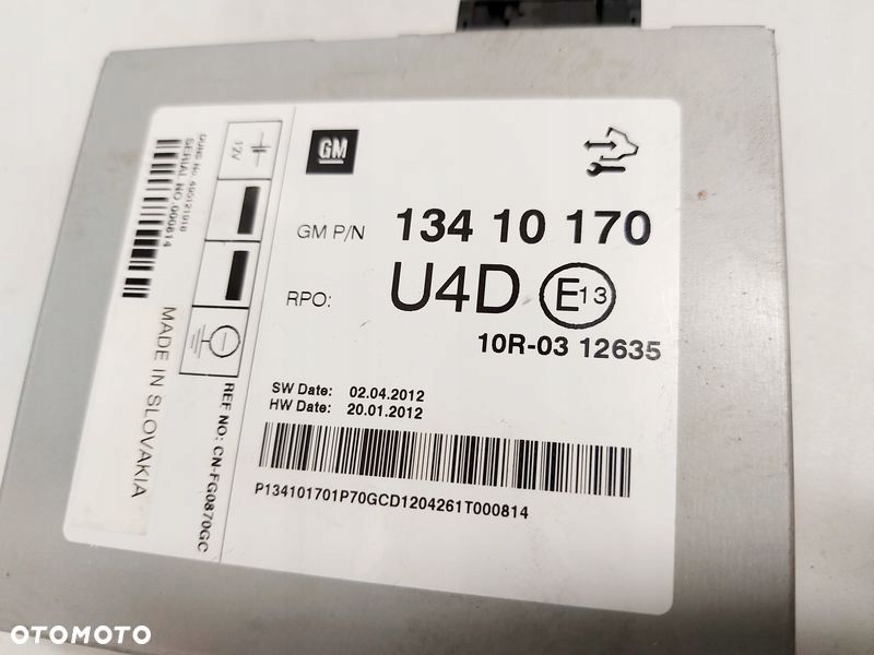 OPEL AMPERA VOLT STEROWNIK MODUŁ RADIA 13410170 - 4