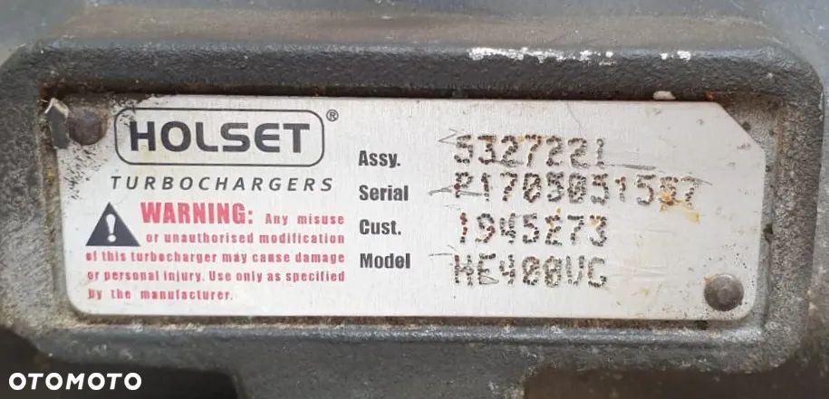 TURBOSPRĘŻARKA DAF XF106 440 KM Z NASTAWNIKIEM VTG 1945276 3789646 - 4