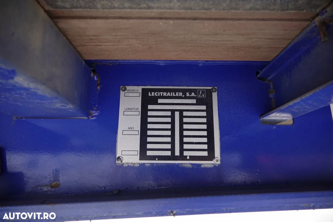 LeciTrailer CONTAINER / LOT / LATERALURI DESCHISE / PODEA RESISTENTĂ ȘI BAIE - 26