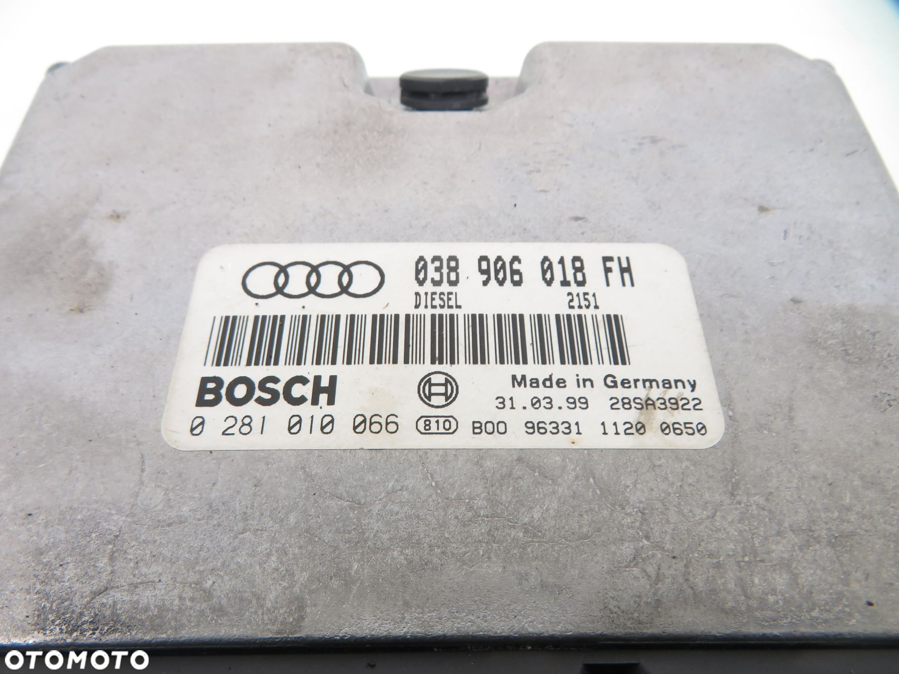 STEROWNIK AUDI A6 C5 1.9 TDI  038906018FH 0281010066 - 4