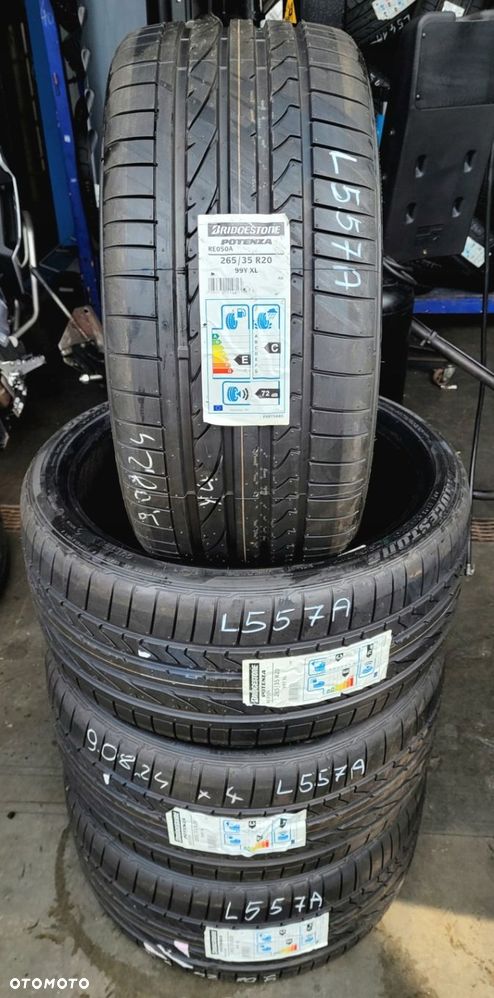 4x Bridgestone Potenza RE050A 265/35R20 99Y XL L557A - 2
