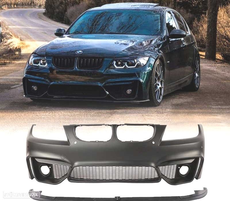 PARA-CHOQUES FRONTAL BMW E90 E91 05-08 LOOK M4 + LIP FRONTAL - 1