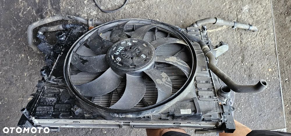 Chłodnica wody klimatyzacji komplet wentylator komplet chłodnic Mercedes S Klasa W222 A0999061901 - 3