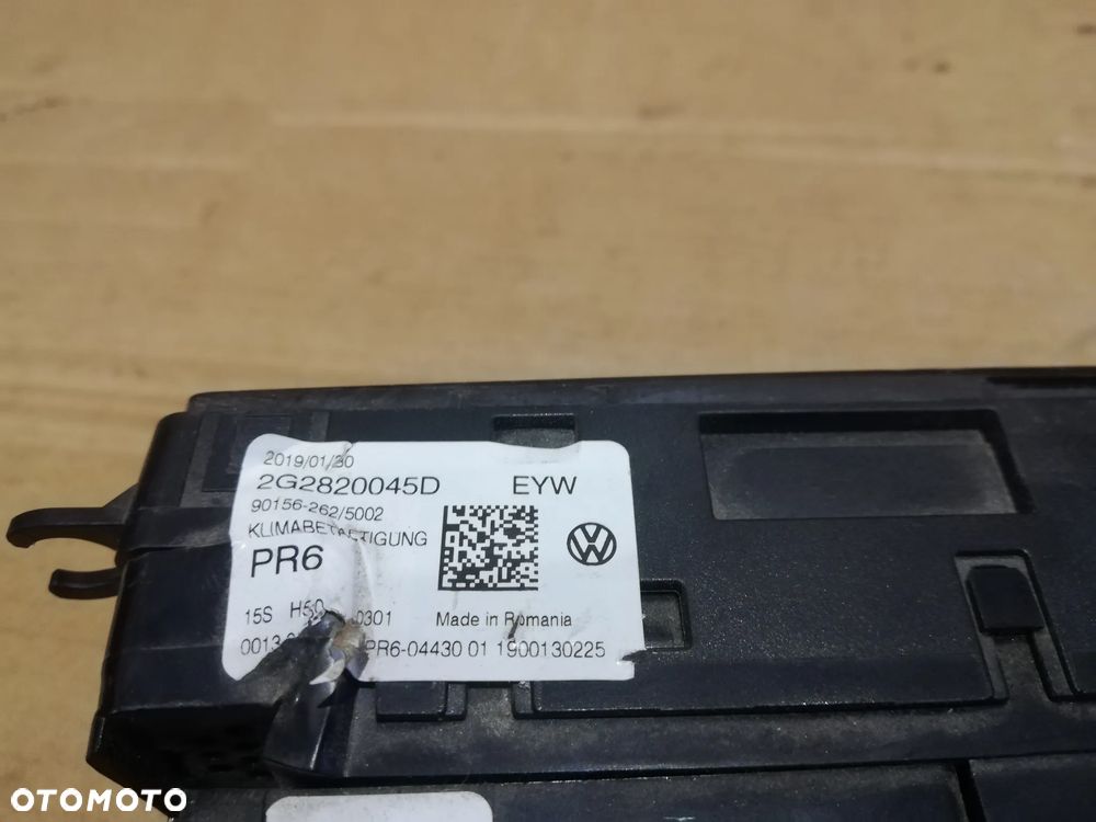 PANEL STEROWANIA NAWIEWU KLIMATYZACJI VW POLO VI 2G 2G2820045D - 3