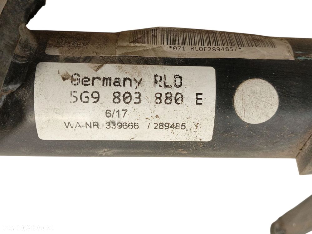 HAK HOLOWNICZY VOLKSWAGEN GOLF VII LIFT (2016-2020) 2.0 TDI 150KM 5G9803880E - 5
