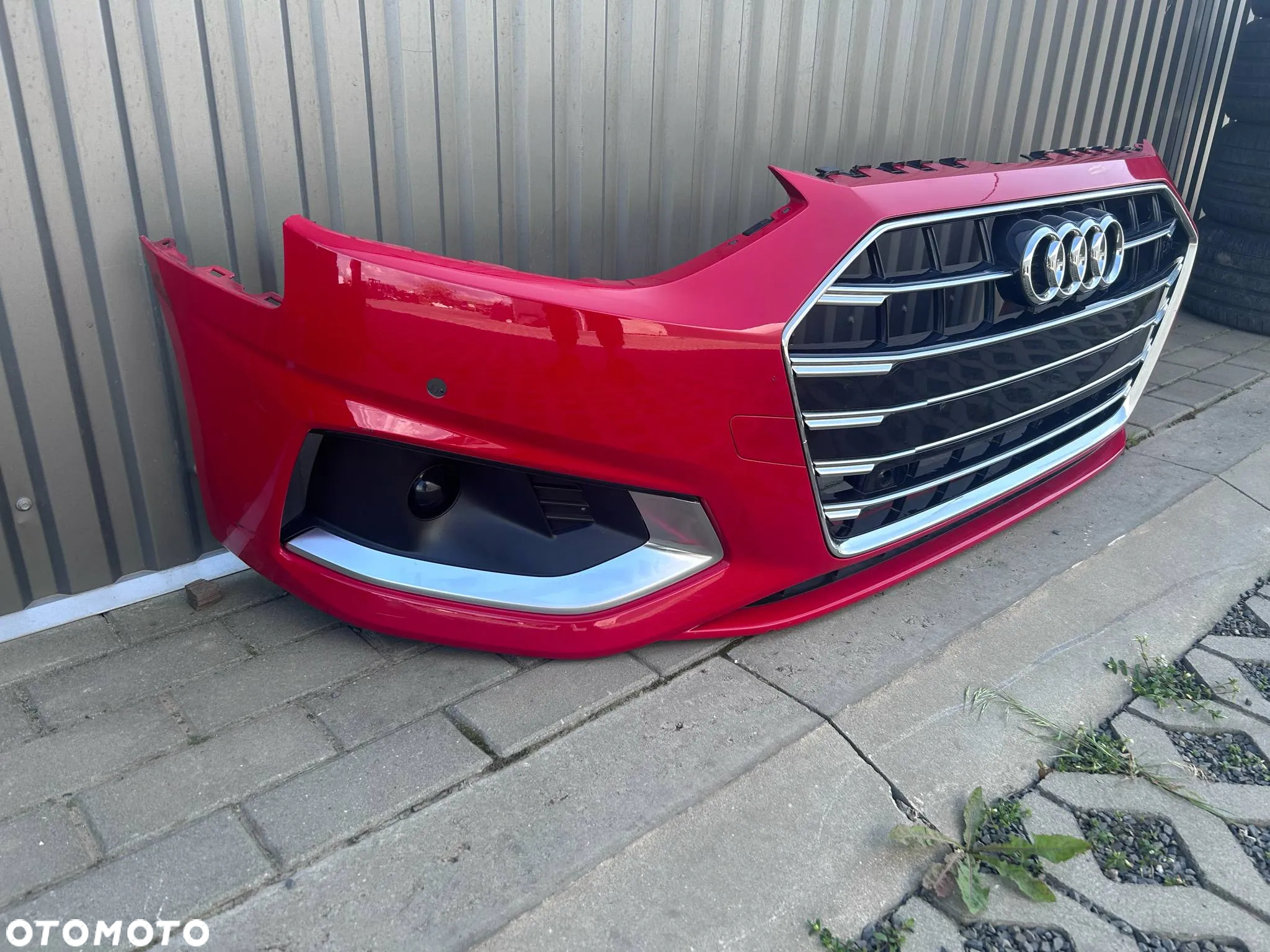 Audi A4 B9 Lift 8W Zderzak Przód Przedni Kompletny LY3U 4xPDC - 2