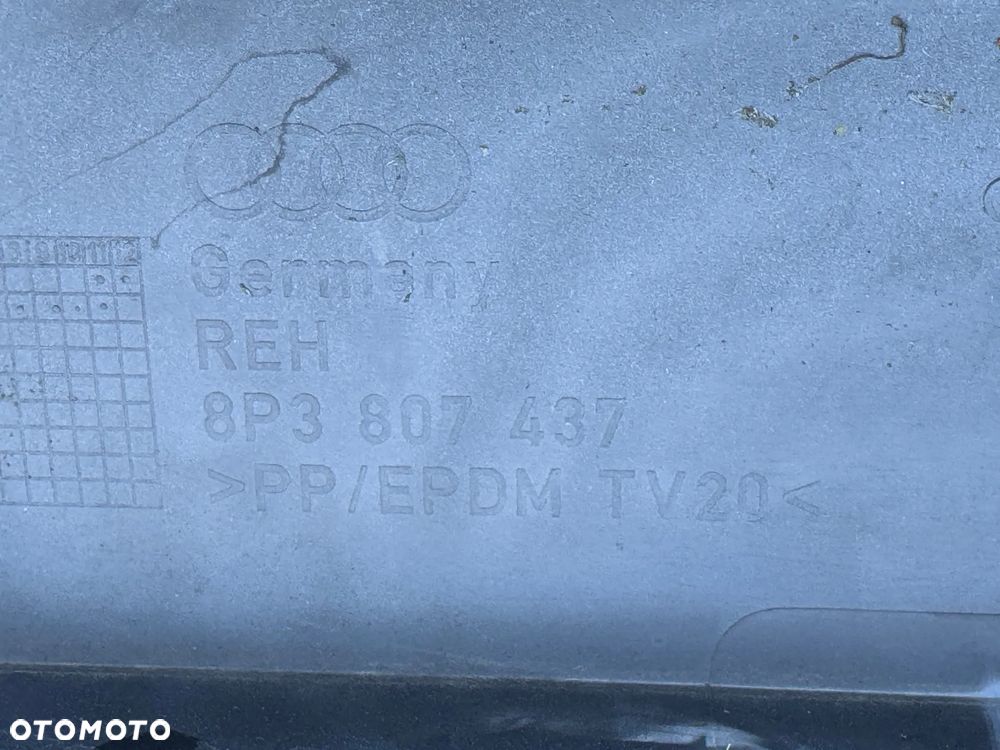 ZDERZAK PRZEDNI AUDI	A3 8P	PRZÓD	2003-2005	OE UŻYWANY	8P3807437 CZARNY - 7