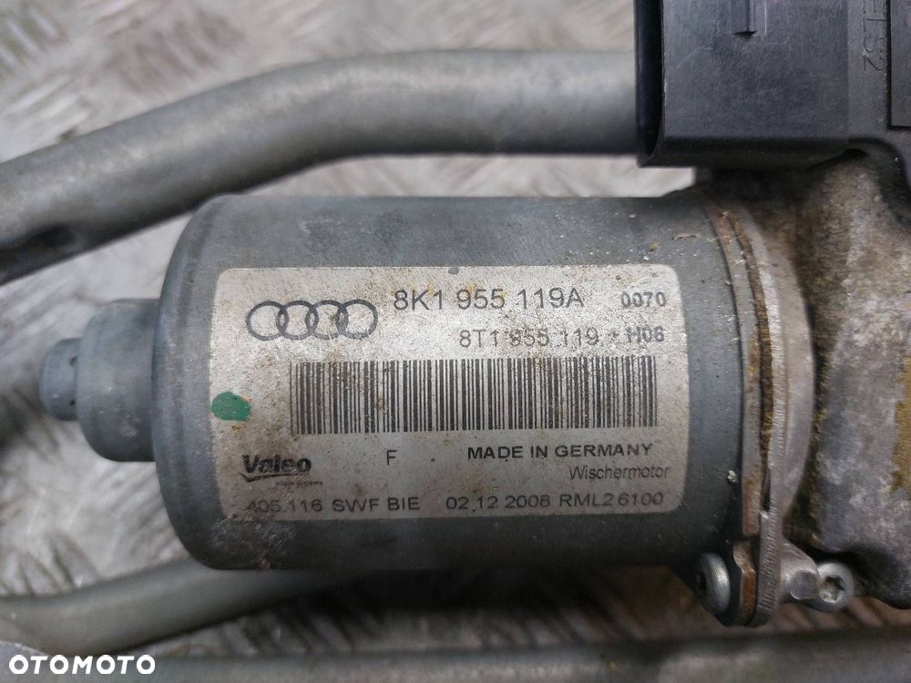 MECHANIZM WYCIERACZEK SILNICZEK PRZÓD AUDI A4 B8 8K1955023G 8K1955119A - 2