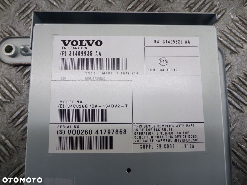wzmacniacz radia audio oe 31409935 volvo v40 ii s60 ii v60 i xc60 i - 2
