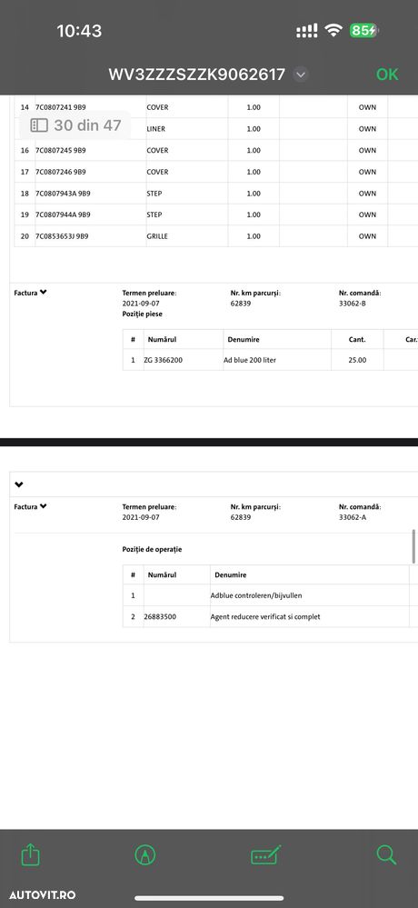 Volkswagen VW Crafter Cub TVA DEDUCTIBIL 35 an 2020 2.0tdi 157.000km Istoric Service Complet la reprezentanta vw Stare foarte buna NU Mercedes Sprinter Duba Iveco Ford transit izoterma - 14