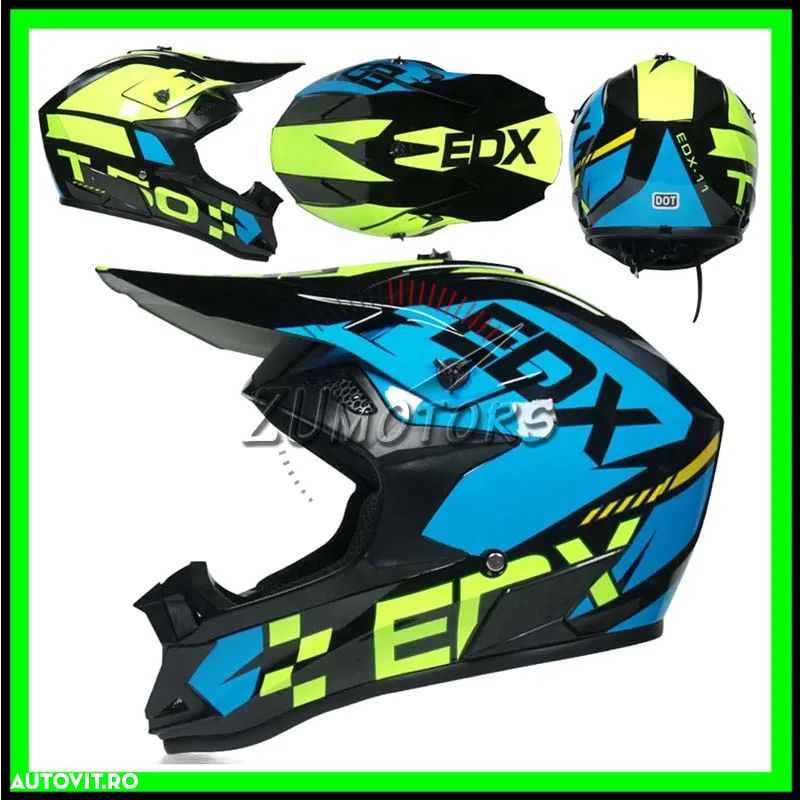 Casca Moto Atv Cross Enduro Downhill - EDX - S/ M / L / XL - 2