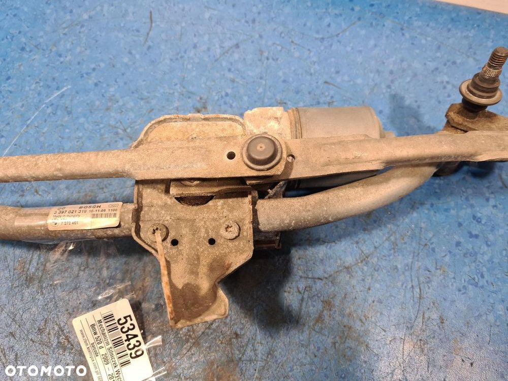 BMW 5 F11 MECHANIZM SILNICZEK WYCIERACZEK PRZÓD 3397021319 - 6