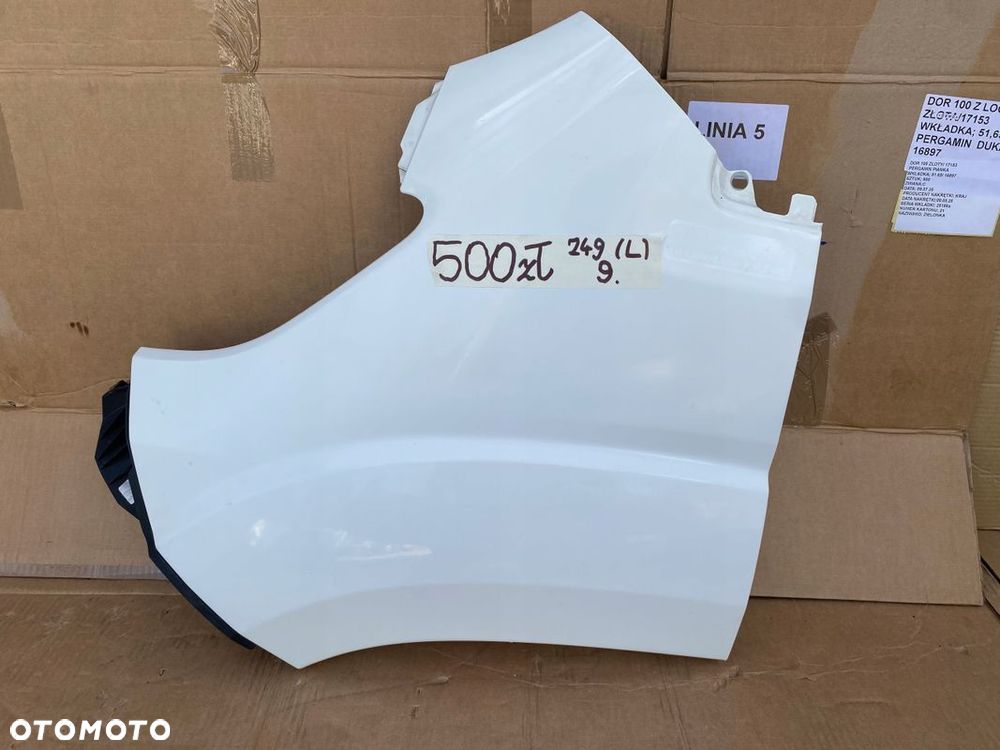 DUCATO BOXER JUMPER Lift 14- błotnik przedni LEWY BIAŁY kolor 249 - 1