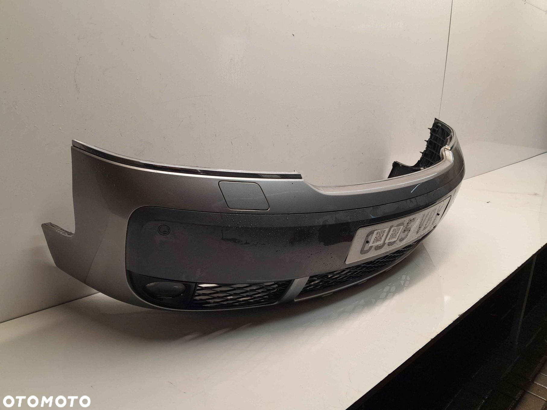 ^ ZDERZAK PRZÓD PRZEDNI AUDI A6 C5 ALLROAD PDC SPRYSKIWACZE LAMP XENON SZARY HALOGENY - 2