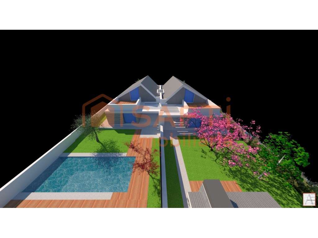 TERRENO URBANO COM PROJETO APROVADO PARA 2 MORADIAS T3+1 EM OVAR - Grande imagem: 5/6